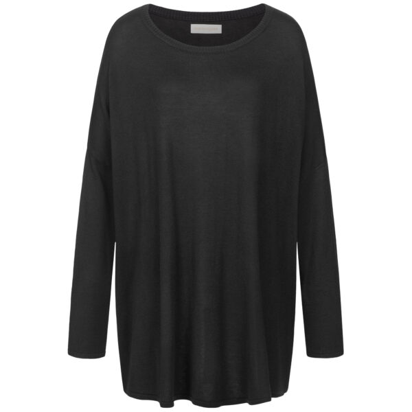 black oversized pullover