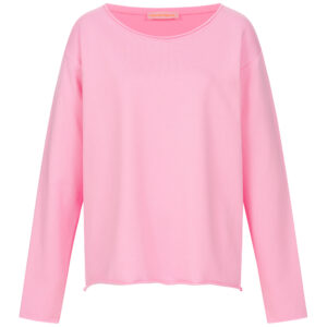 OVERSIZED BASIC SWEAT rosa lang arm sweat shirt mit offenen abschlüßen